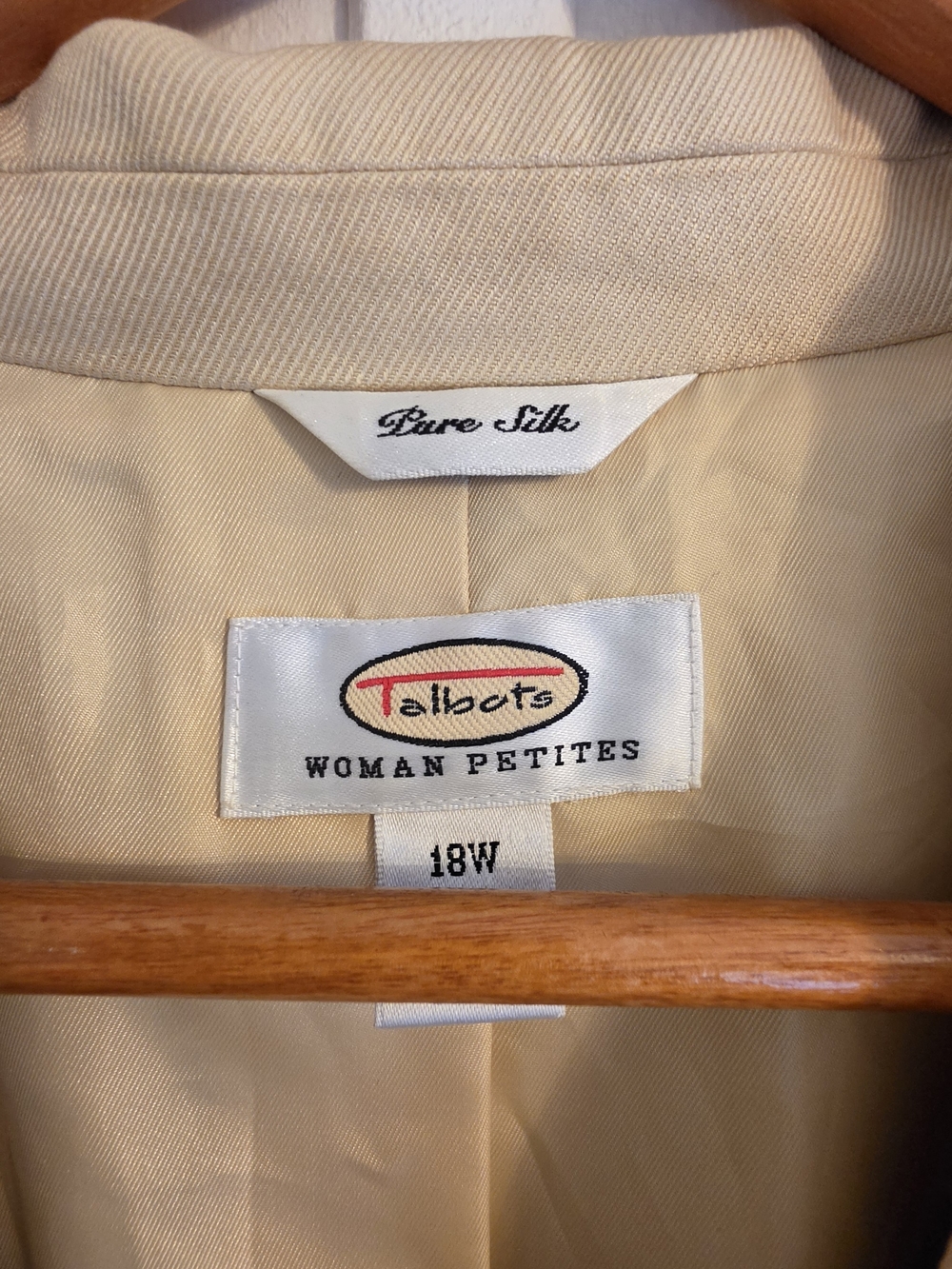 Talbots Cream Single-Button Blazer Jacket - Picture 2 of 7